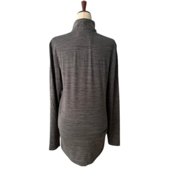 Spyder Shirt Men's Mock Neck Long Sleeve Active Pro Web Grey Stretch Sz Med NWOT - Picture 10 of 13